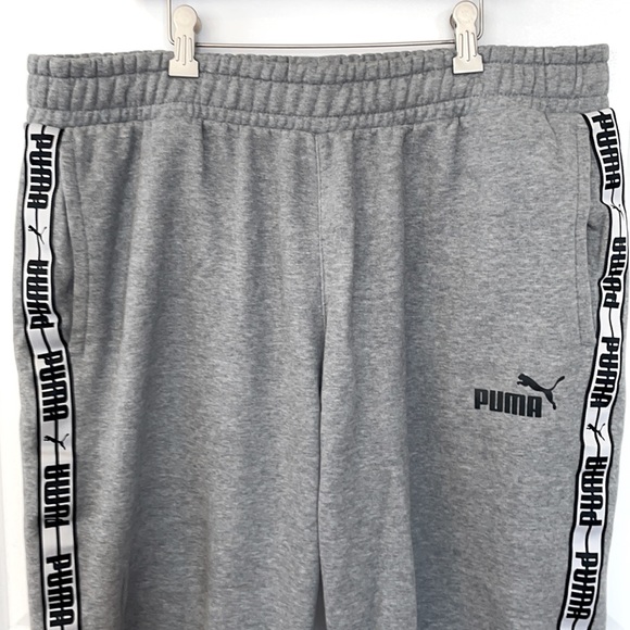 Puma Pants Puma Mens Multi Colored Puma Logo Down Legs Tapered Ankle Xl Sweatpants Poshmark